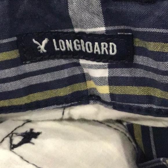AMERICAN Eagle men’s longboard plaid shorts sz 28 - Picture 7 of 7